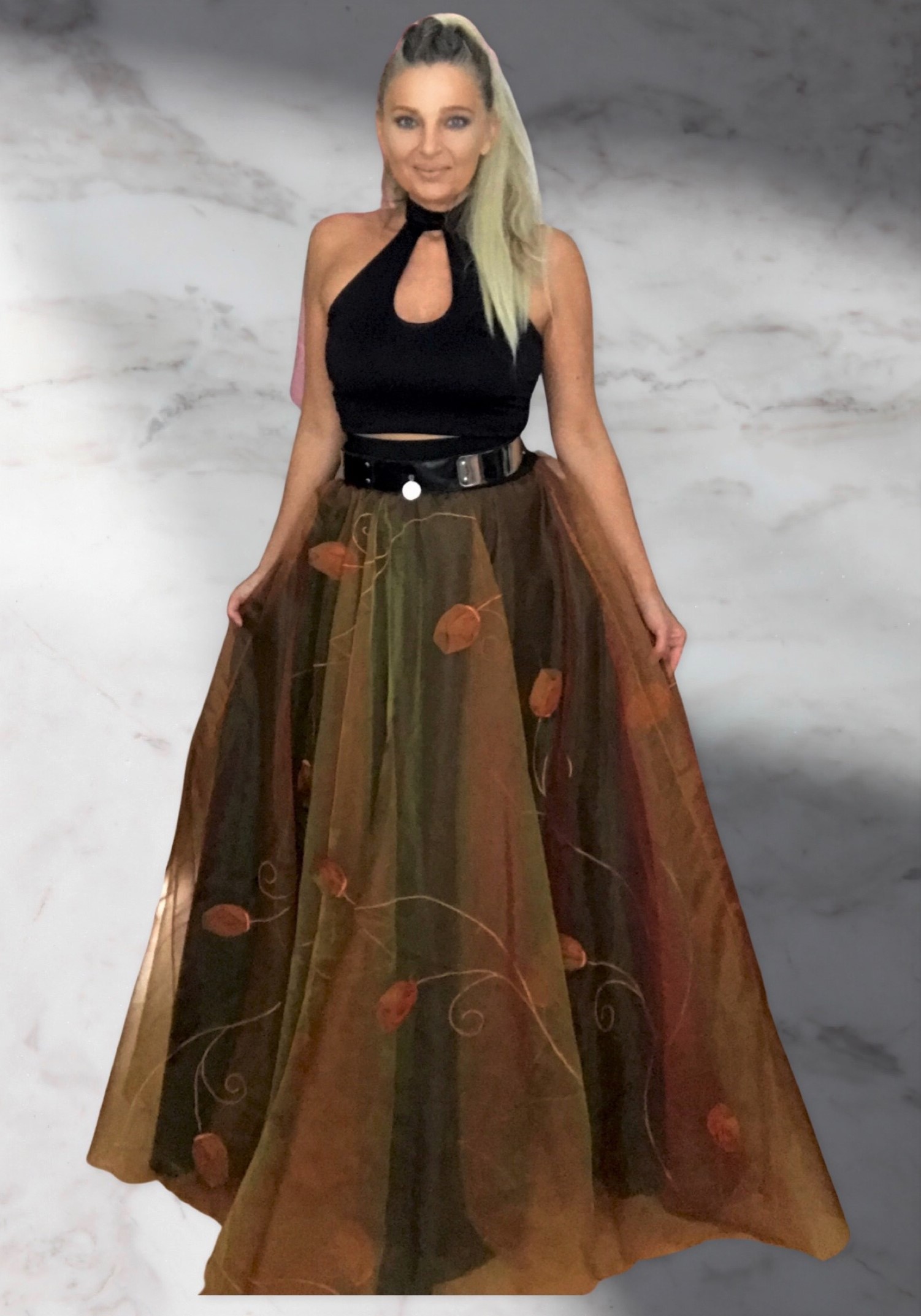 Dlouhá společenská sukně BOROS SK-L-ORG 05